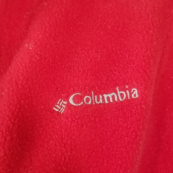 Columbia Red Fleece Sport Zippered Jacket. S - Picture 3 of 14